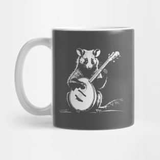 Opossum Playing Banjo Mug